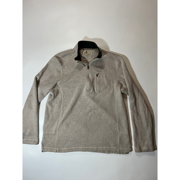 Woolrich Other - Woolrich Quarter Zip Pullover Mens Large Tan Excellent Fleece Lined Mock Neck